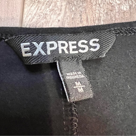 Express Geometric Black and Pink Mini Dress - Picture 7 of 7